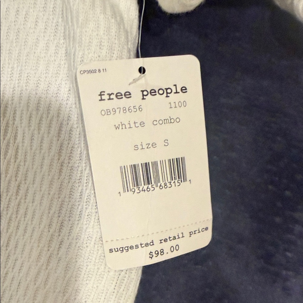 We The Free White Textured Knit Top - Picture 3 of 4